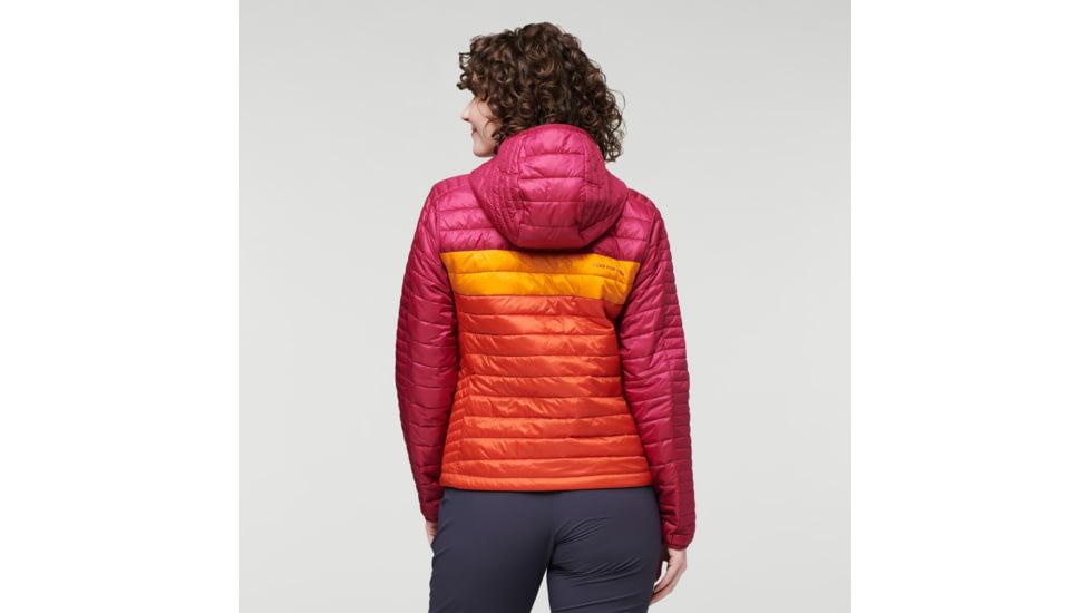 Cotopaxi Capa Insulated Hooded Jacket - Womens, Raspberry/Canyon, Extra Small, CAPHJ-F22-RAZCN-W-XS