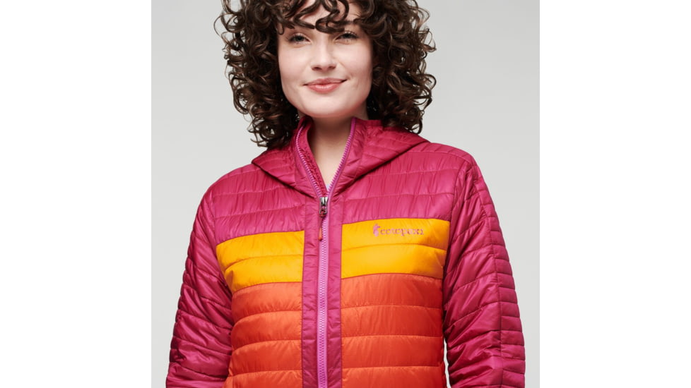 Cotopaxi Capa Insulated Hooded Jacket - Womens, Raspberry/Canyon, Extra Small, CAPHJ-F22-RAZCN-W-XS