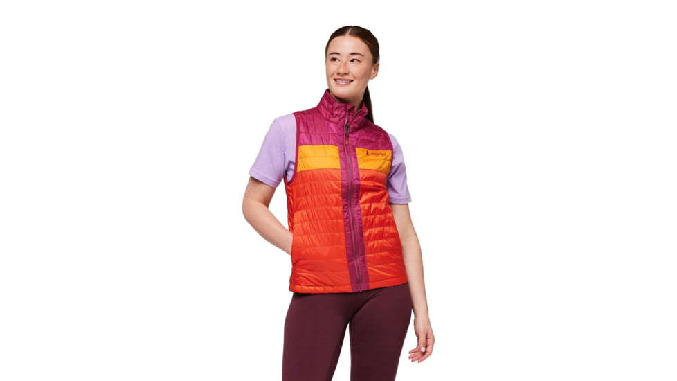 Cotopaxi Capa Insulated Vest - Womens, Raspberry/Canyon, Large, CAPV-F23-RZCNY-W-L