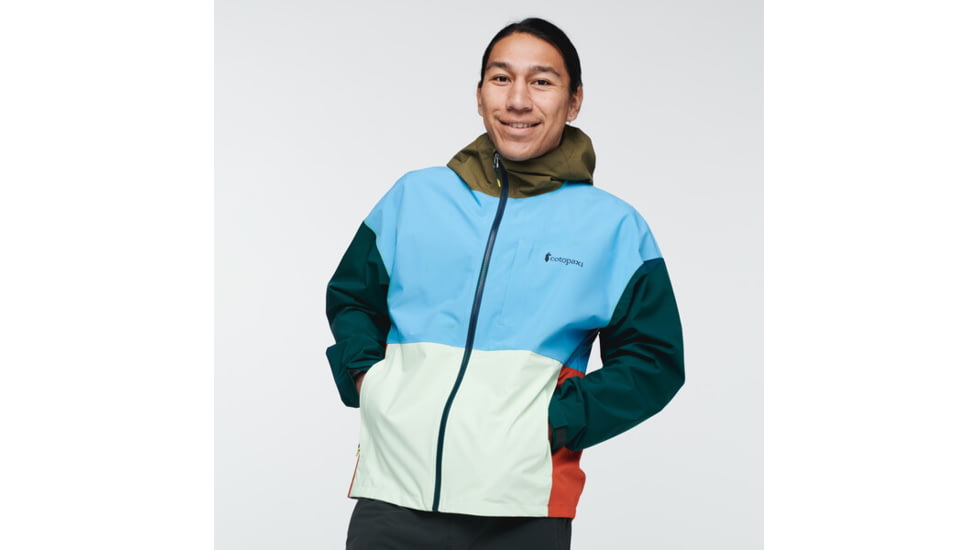 Cotopaxi Cielo Rain Jacket - Mens, River/Deep Ocean, Large, CRJ-S22-RVDO-M-L