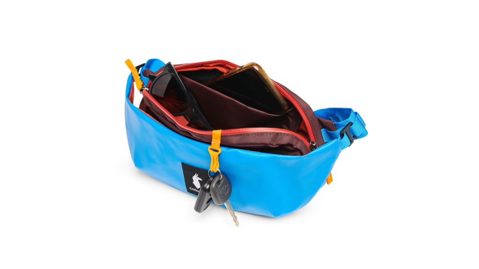 Cotopaxi Coso 2L Hip Pack, Saltwater/Black Iris, 2L, HIP-F22-SWBI