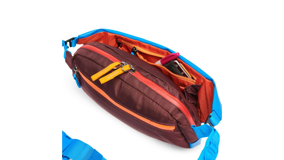 Cotopaxi Coso 2L Hip Pack, Saltwater/Black Iris, 2L, HIP-F22-SWBI