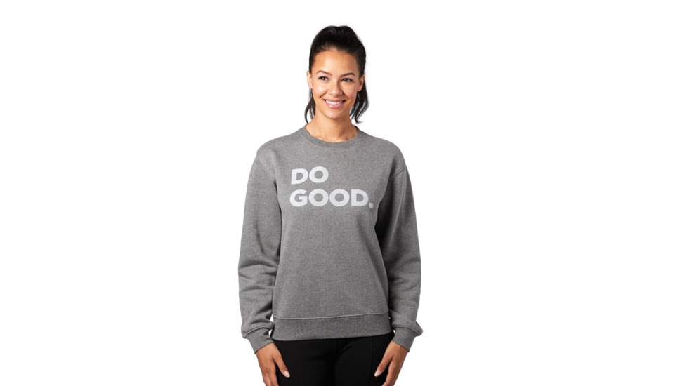Cotopaxi Do Good Crew Sweatshirt - Womens, Heather Grey, Medium, DGC-F20-W-HGR-M