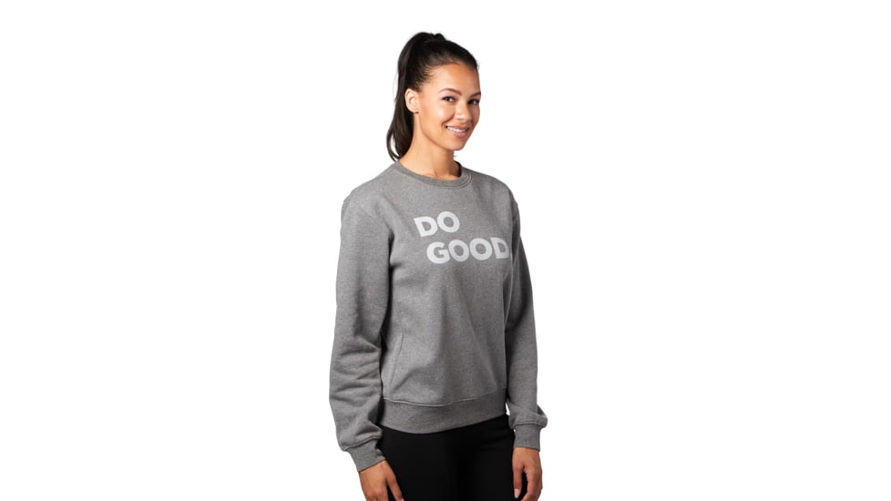Cotopaxi Do Good Crew Sweatshirt - Womens, Heather Grey, Medium, DGC-F20-W-HGR-M