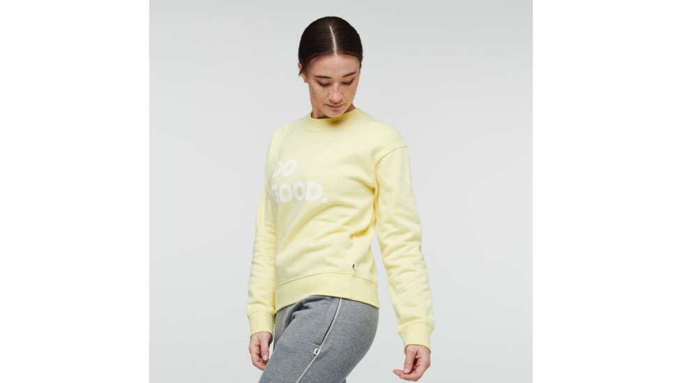 Cotopaxi Do Good Crew Sweatshirt - Womens, Sunshine, Extra Large, DGC-S22-SUNSH-W-XL