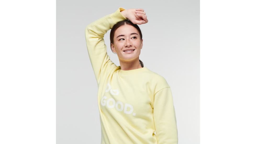 Cotopaxi Do Good Crew Sweatshirt - Womens, Sunshine, Extra Large, DGC-S22-SUNSH-W-XL