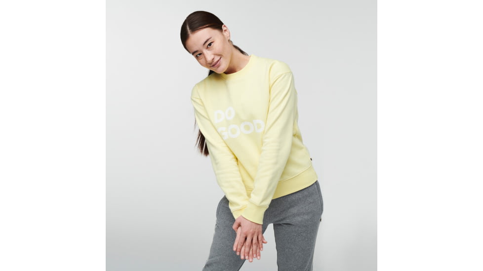 Cotopaxi Do Good Crew Sweatshirt - Womens, Sunshine, Extra Large, DGC-S22-SUNSH-W-XL