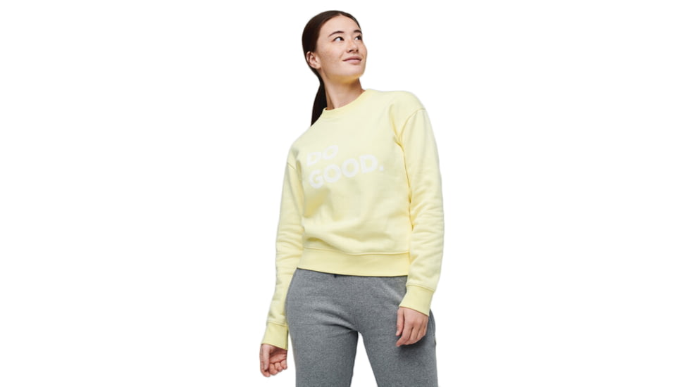 Cotopaxi Do Good Crew Sweatshirt - Womens, Sunshine, Extra Large, DGC-S22-SUNSH-W-XL