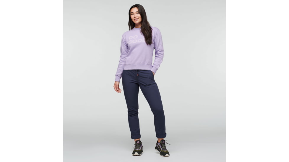 Cotopaxi Do Good Crew Sweatshirt - Womens, Thistle, Small, DGC-F22-THSTL-W-S