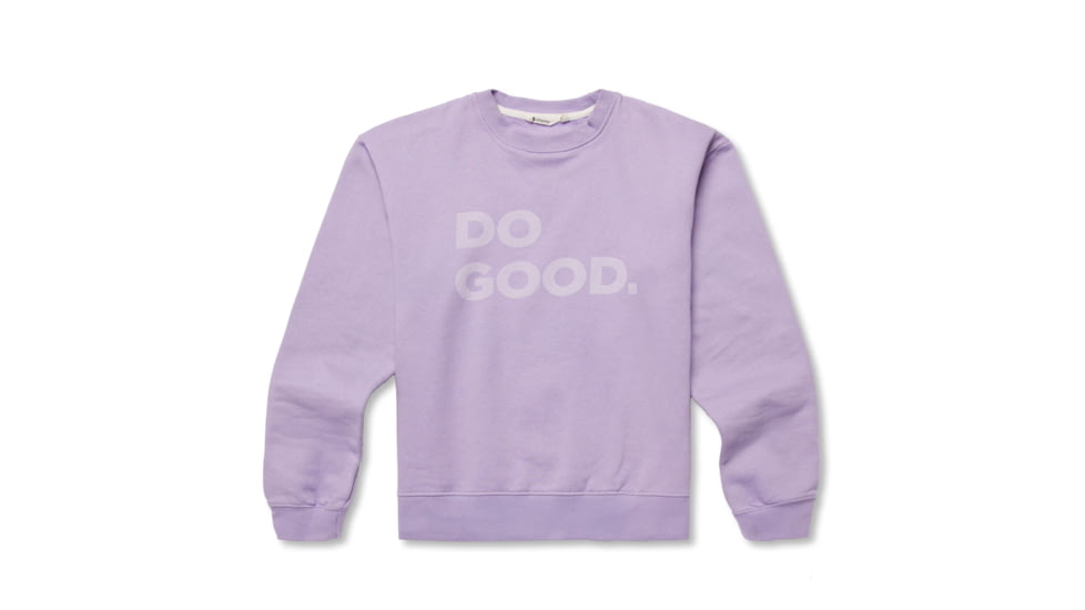 Cotopaxi Do Good Crew Sweatshirt - Womens, Thistle, Small, DGC-F22-THSTL-W-S