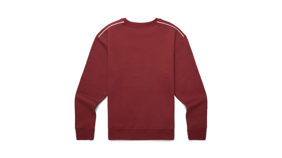 Cotopaxi Do Good Organic Crew Sweatshirt - Womens, Burgundy, Extra Small, DGC-F23-BURG-W-XS