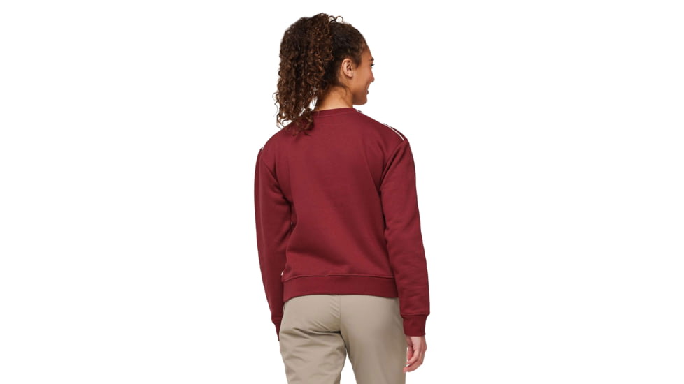 Cotopaxi Do Good Organic Crew Sweatshirt - Womens, Burgundy, Extra Small, DGC-F23-BURG-W-XS
