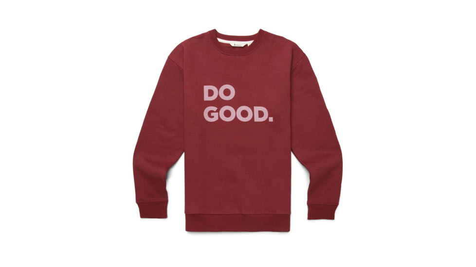 Cotopaxi Do Good Organic Crew Sweatshirt - Womens, Burgundy, 3X, DGCP-F23-BURG-W-3X