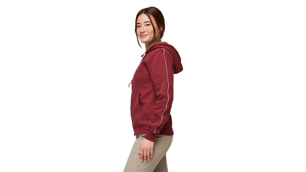Cotopaxi Do Good Organic Full-Zip Hoodie - Womens, Burgundy, Small, DGFZ-F23-BURG-W-S