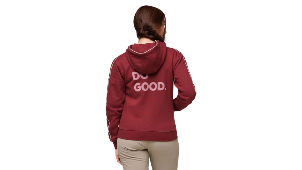 Cotopaxi Do Good Organic Full-Zip Hoodie - Womens, Burgundy, Small, DGFZ-F23-BURG-W-S