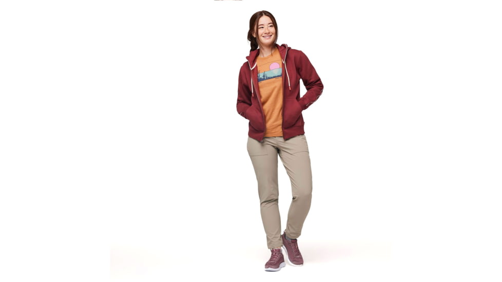 Cotopaxi Do Good Organic Full-Zip Hoodie - Womens, Burgundy, Small, DGFZ-F23-BURG-W-S