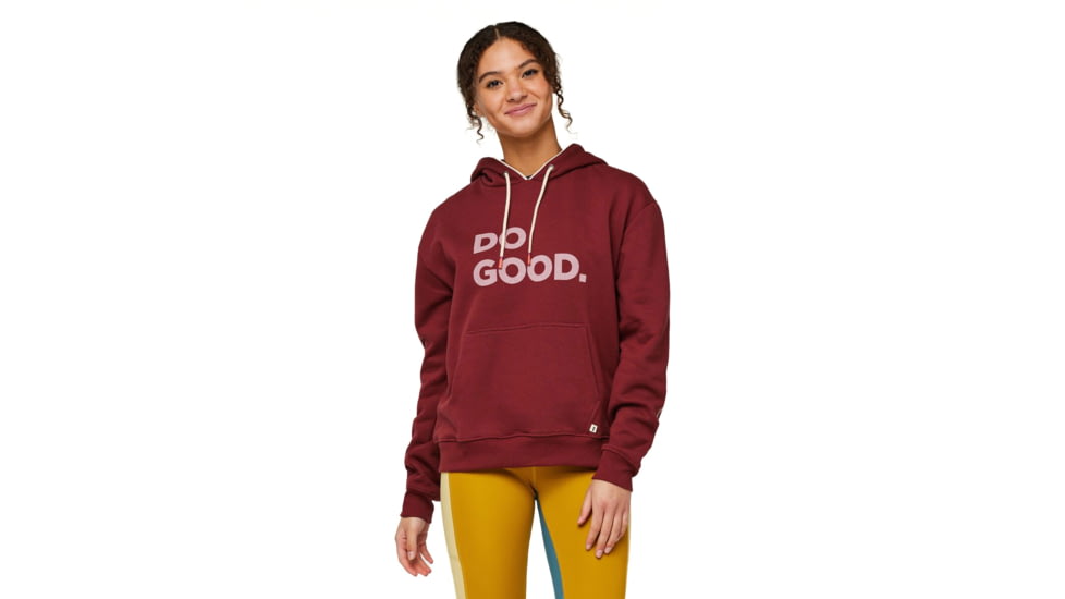 Cotopaxi Do Good Organic Pullover Hoodie - Womens, Burgundy, Extra Large, DGH-F23-BURG-W-XL