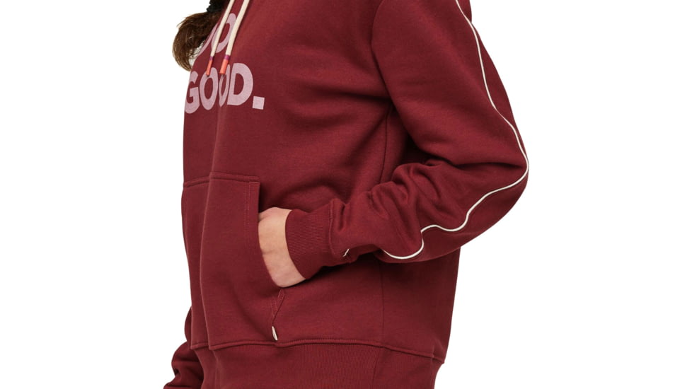 Cotopaxi Do Good Organic Pullover Hoodie - Womens, Burgundy, Extra Large, DGH-F23-BURG-W-XL