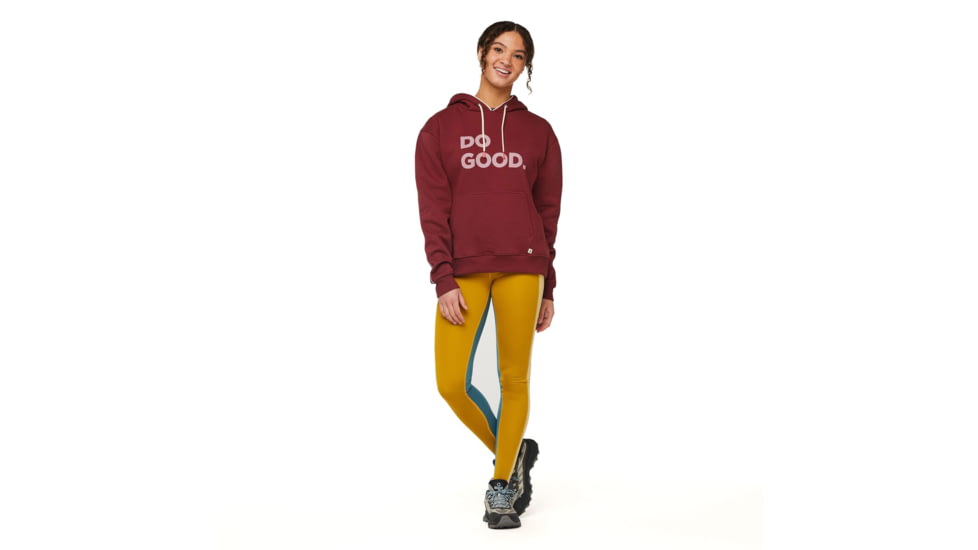 Cotopaxi Do Good Organic Pullover Hoodie - Womens, Burgundy, Extra Large, DGH-F23-BURG-W-XL
