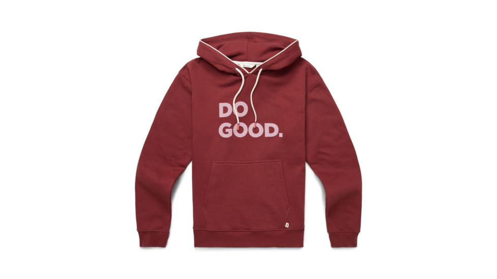 Cotopaxi Do Good Organic Pullover Hoodie - Womens, Burgundy, Extra Large, DGH-F23-BURG-W-XL