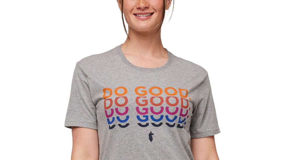 Cotopaxi Do Good Repeat Organic T-Shirt - Womens, Heather Grey, Extra Large, TS-F23-DGR-HTRGR-W-XL