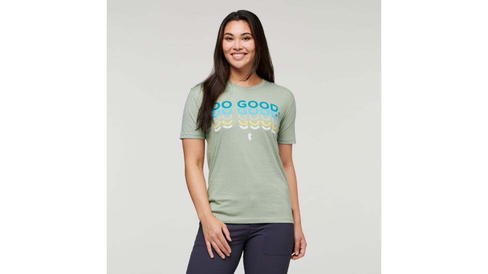 Cotopaxi Do Good Repeat T-Shirt - Womens, Silver Leaf, Medium, TS-F22-DG-SLVL-W-M