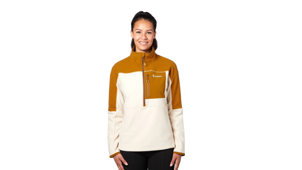 Cotopaxi Dorado Half-Zip Fleece Jacket - Womens, Bronze/Cream, Extra Small, DOR-F20-BRCR-W-XS