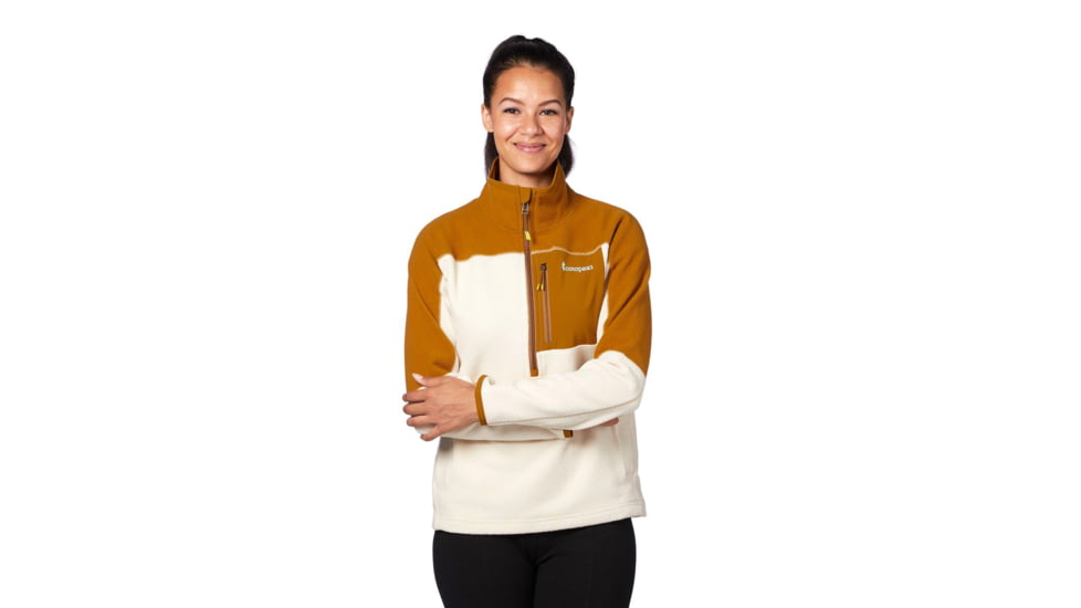 Cotopaxi Dorado Half-Zip Fleece Jacket - Womens, Bronze/Cream, Extra Small, DOR-F20-BRCR-W-XS
