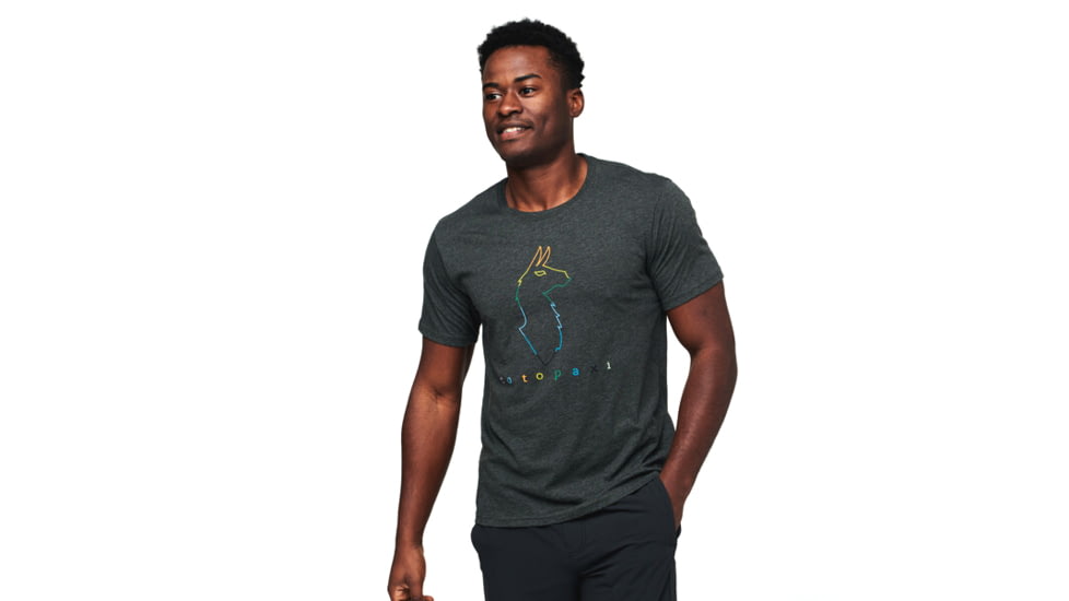 Cotopaxi Electric Llama T-Shirt - Mens, Iron, 2XL, TS-S22-COT-IRON-M-XXL