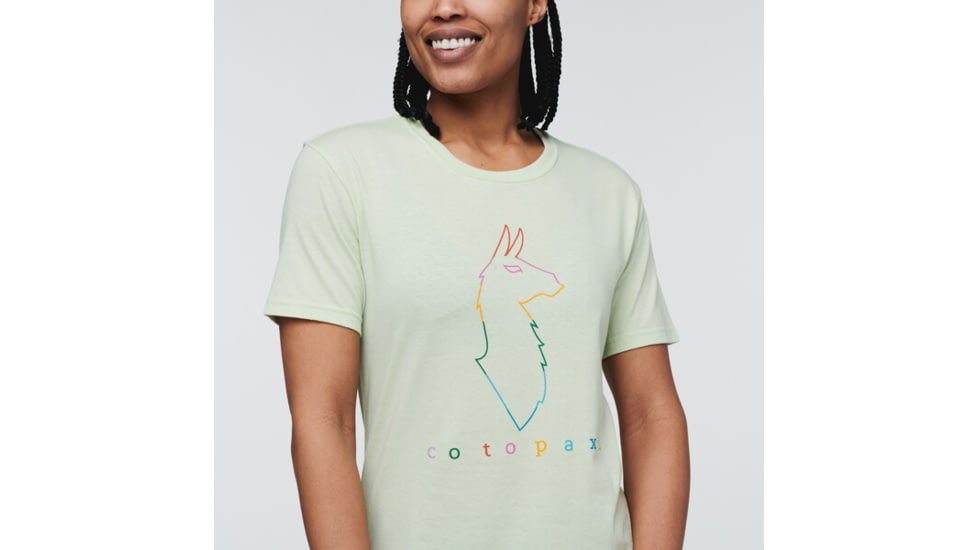 Cotopaxi Electric Llama T-Shirt - Womens, Lichen, Large, TS-S22-COT-LICH-W-L