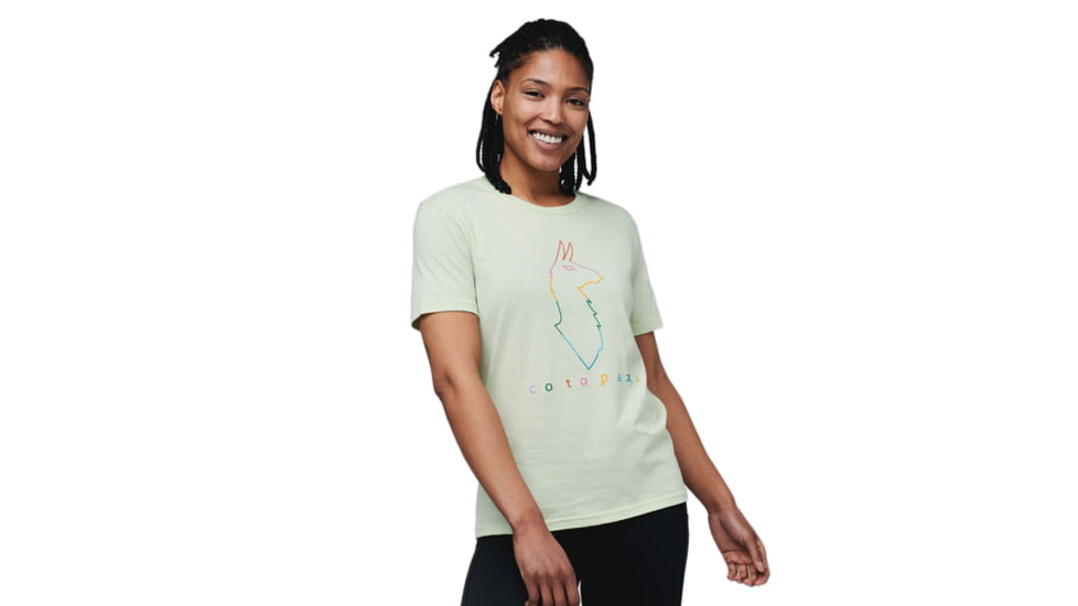Cotopaxi Electric Llama T-Shirt - Womens, Lichen, Large, TS-S22-COT-LICH-W-L