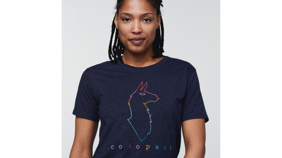 Cotopaxi Electric Llama T-Shirt - Womens, Maritime, Medium, TS-S22-COT-MTM-W-M