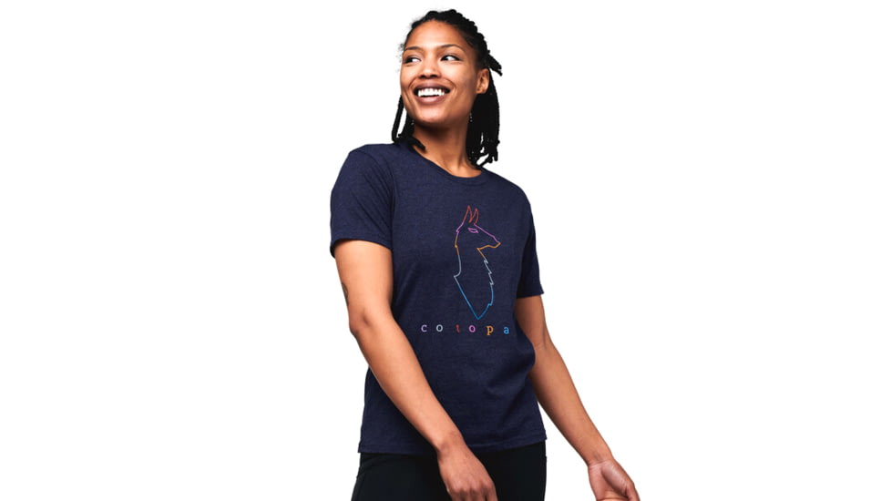 Cotopaxi Electric Llama T-Shirt - Womens, Maritime, Medium, TS-S22-COT-MTM-W-M