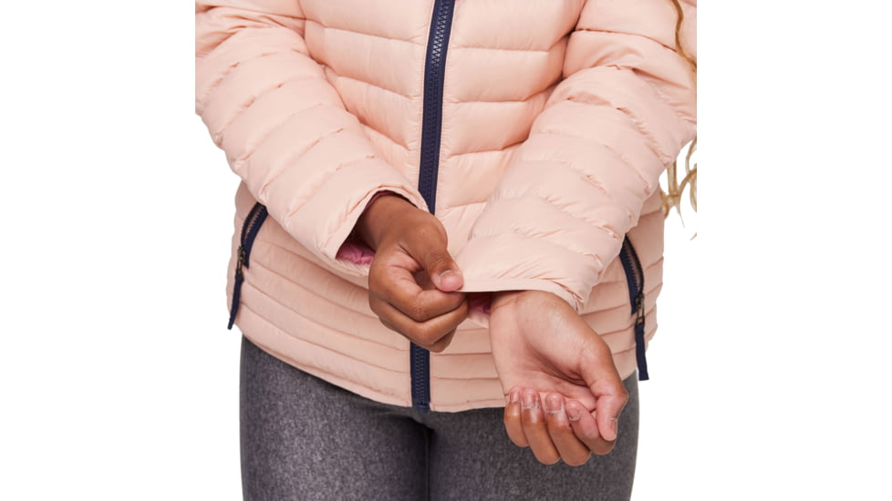 Cotopaxi Fuego Down Hooded Jacket - Kids, Rosewood Stripes, Large, KFDJ-F23-ROSEWS-Kids-L