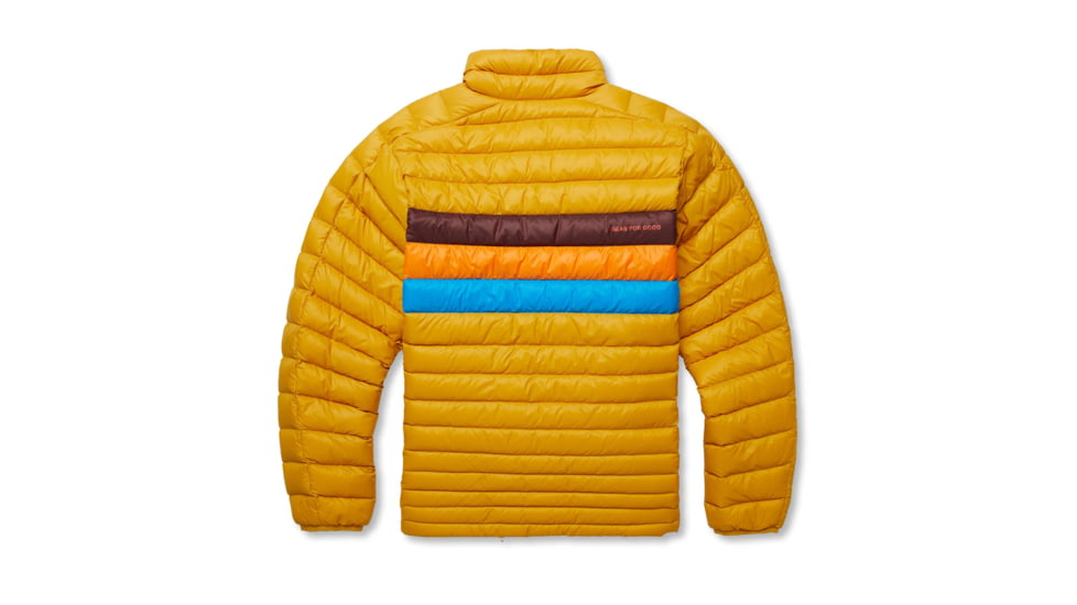 Cotopaxi Fuego Down Hooded Jacket - Mens, Amber Stripes, 3XL, FDJ-F22-AMBS-M-XXXL