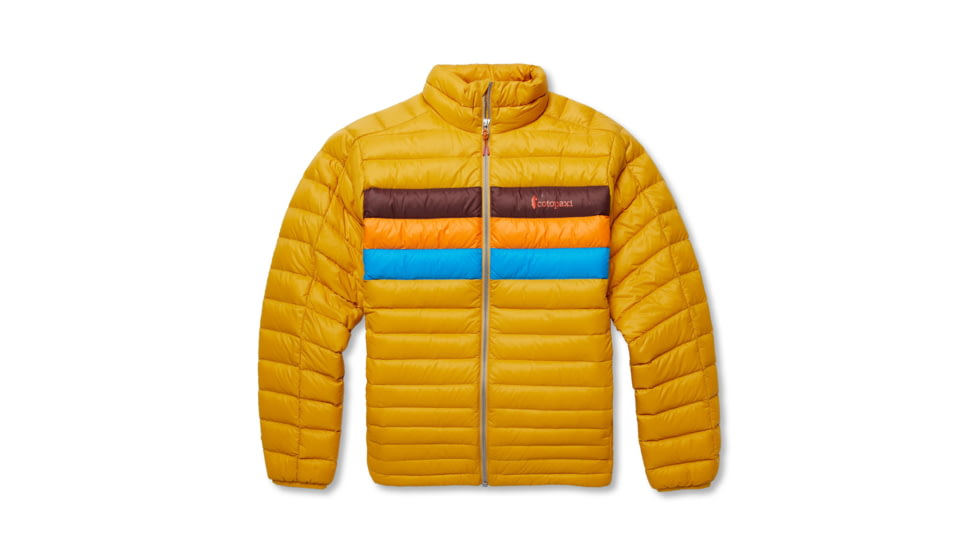 Cotopaxi Fuego Down Hooded Jacket - Mens, Amber Stripes, 3XL, FDJ-F22-AMBS-M-XXXL