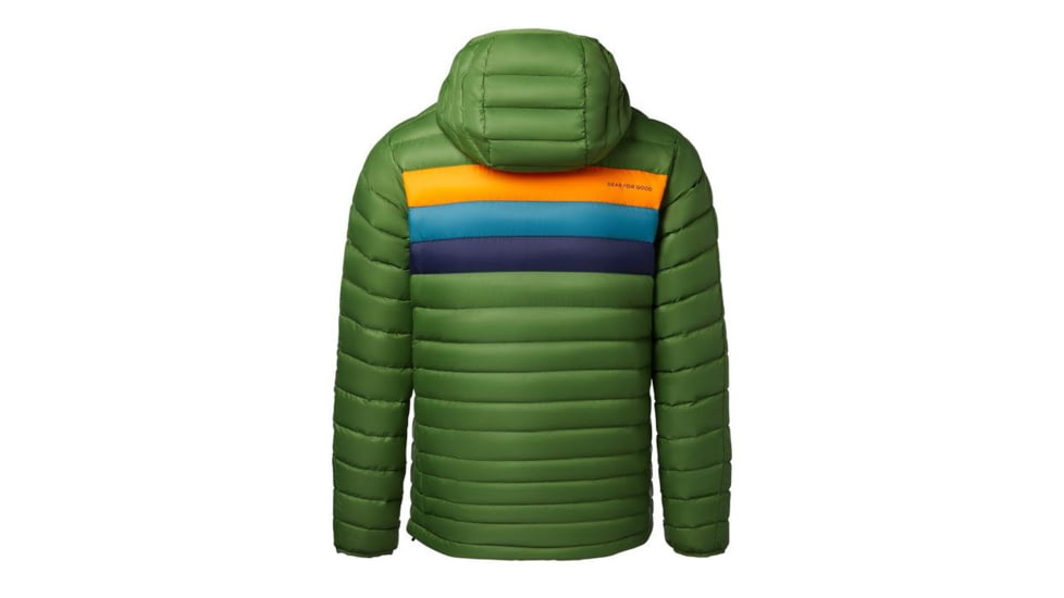 Cotopaxi Fuego Down Hooded Jacket - Mens, Avocado Stripes, Extra Large, FDJ-F20-AVOS-M-XL