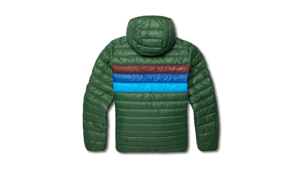 Cotopaxi Fuego Down Hooded Jacket - Mens, Forest Stripes, Small, FDJ-F22-FORES-M-S