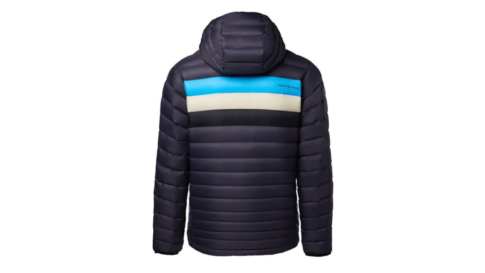 Cotopaxi Fuego Down Hooded Jacket - Mens, Graphite Stripes, Medium, FDJ-F20-GRPHST-M-M