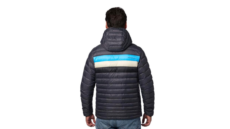Cotopaxi Fuego Down Hooded Jacket - Mens, Graphite Stripes, Medium, FDJ-F20-GRPHST-M-M