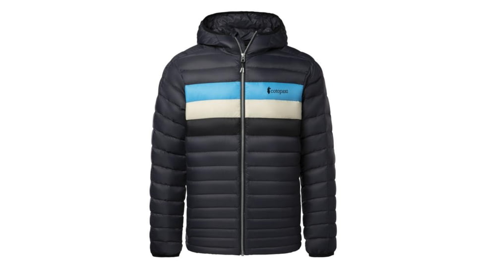 Cotopaxi Fuego Down Hooded Jacket - Mens, Graphite Stripes, Medium, FDJ-F20-GRPHST-M-M