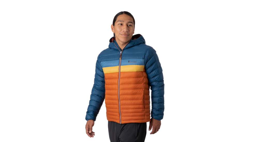 Cotopaxi Fuego Down Hooded Jacket - Mens, Indigo/Mezcal, Extra Large, FDJ-F21-INDMZ-M-XL