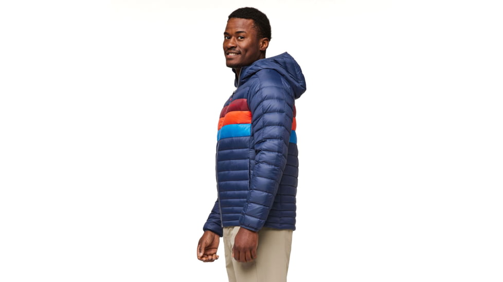 Cotopaxi Fuego Down Hooded Jacket - Mens, Ink Stripes, Small, FDJ-F23-INKS-M-S