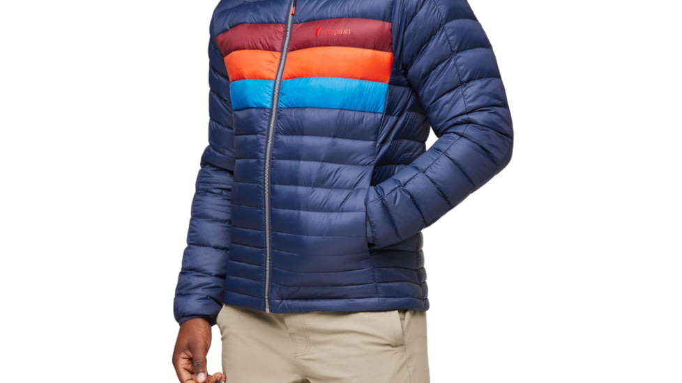 Cotopaxi Fuego Down Hooded Jacket - Mens, Ink Stripes, Small, FDJ-F23-INKS-M-S