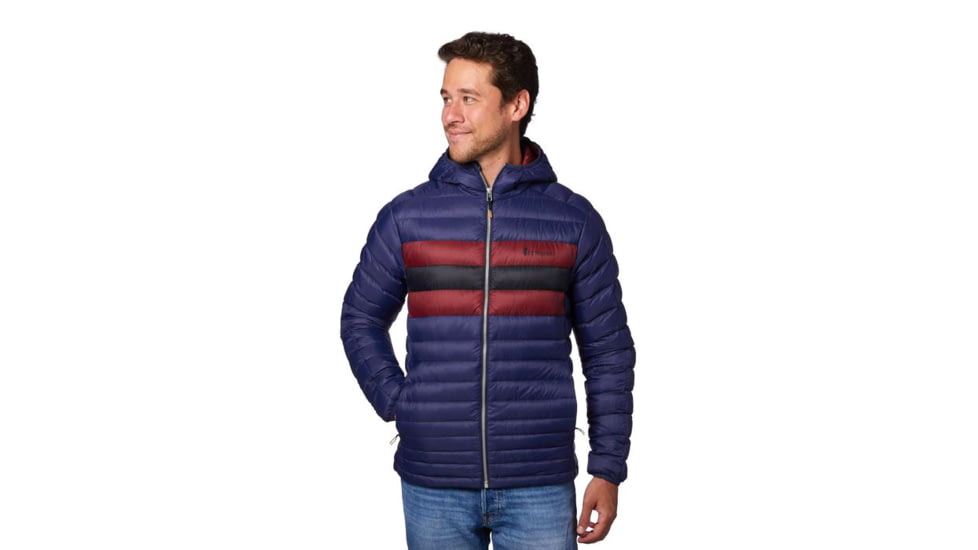 Cotopaxi Fuego Down Hooded Jacket - Mens, Maritime Stripes, Medium, FDJ-F20-MTMS-M-M