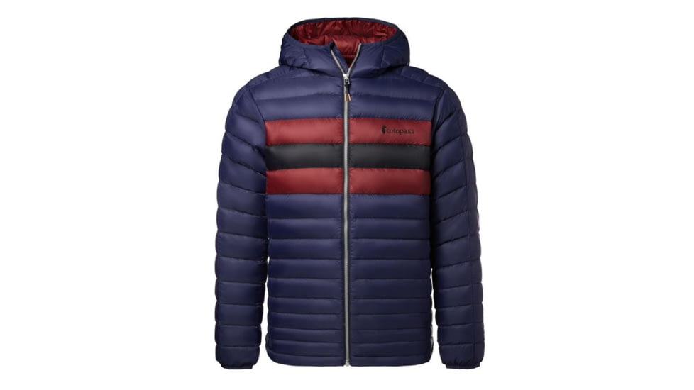 Cotopaxi Fuego Down Hooded Jacket - Mens, Maritime Stripes, Medium, FDJ-F20-MTMS-M-M