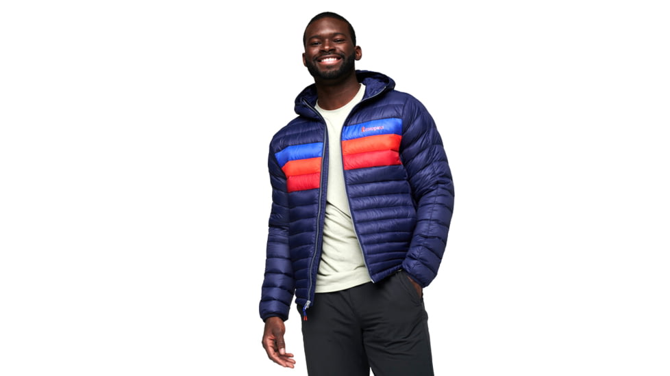 Cotopaxi Fuego Down Hooded Jacket - Mens, Maritime Stripes, Small, FDJ-F21-MTMS-M-S