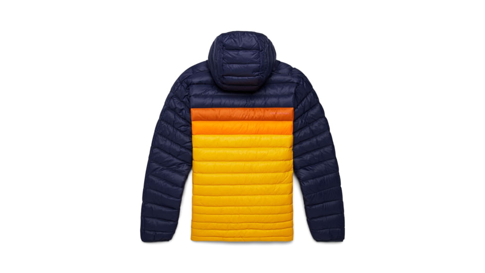 Cotopaxi Fuego Down Hooded Jacket - Mens, Maritime &amp; Sunset, Extra Small, FDJ-S23-MTMSU-M-XS
