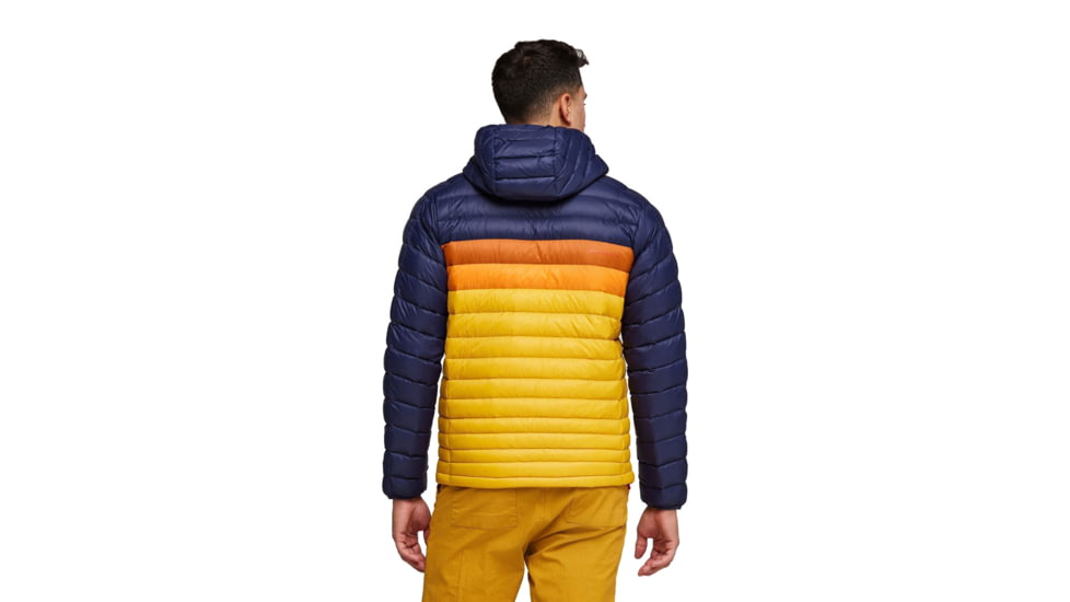 Cotopaxi Fuego Down Hooded Jacket - Mens, Maritime &amp; Sunset, Extra Small, FDJ-S23-MTMSU-M-XS