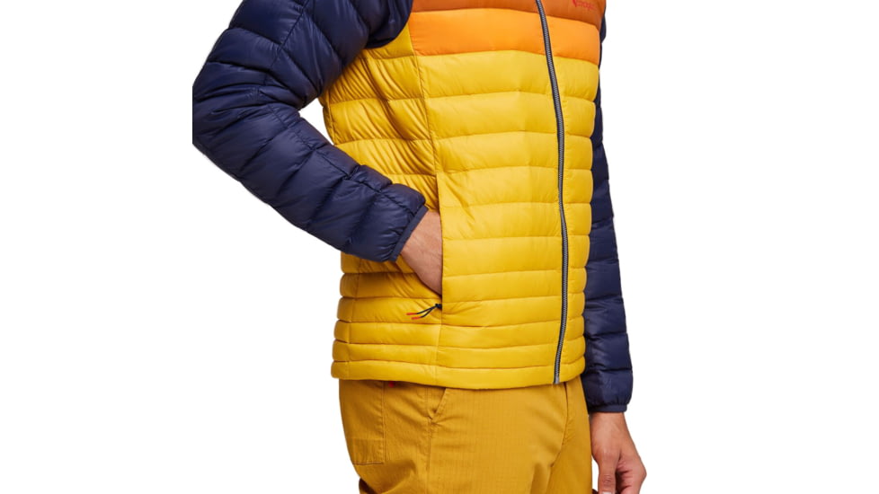 Cotopaxi Fuego Down Hooded Jacket - Mens, Maritime &amp; Sunset, Extra Small, FDJ-S23-MTMSU-M-XS